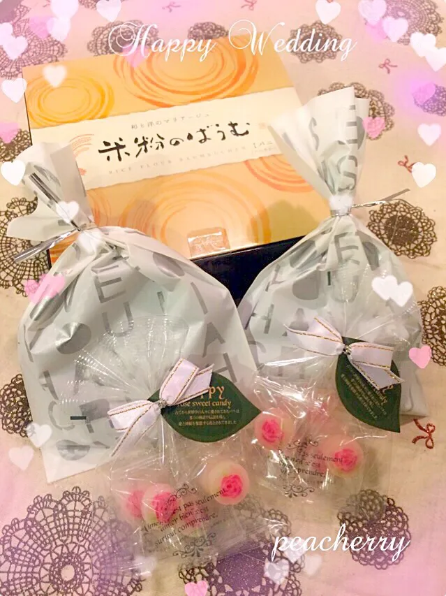 両親からのおすそ分け😊結婚式の引き菓子💕|☆ぴ〜ちゃん☆さん