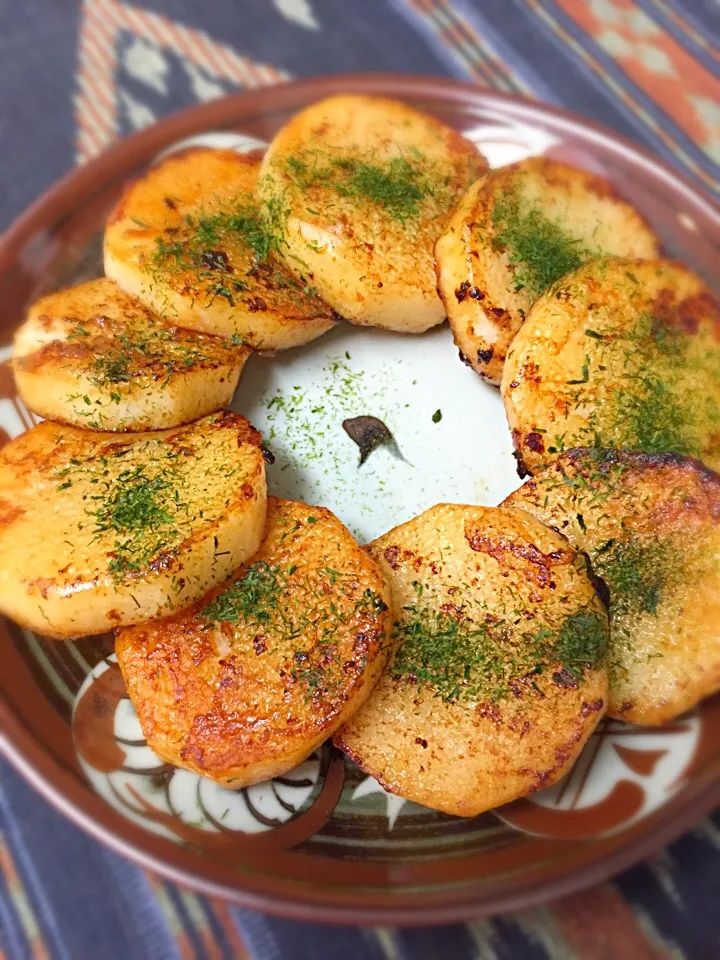 🍻長芋の醤油バター焼き|春夏秋冬さん