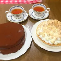 チョコケーキとレモンパイ٩(๑❛ᴗ❛๑)۶|さっこちんさん