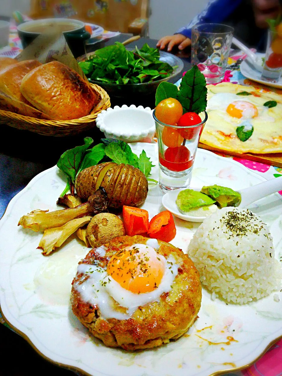 照り焼き豆腐ハンバーグon温玉|はるはるママさん