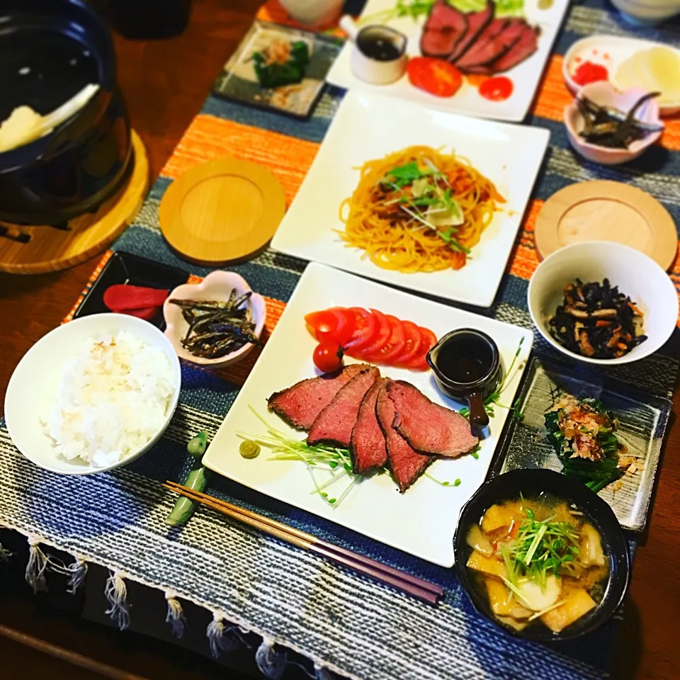 Snapdishの料理写真:簡単！炊飯器ローストビーフ🍖|ひさこさん