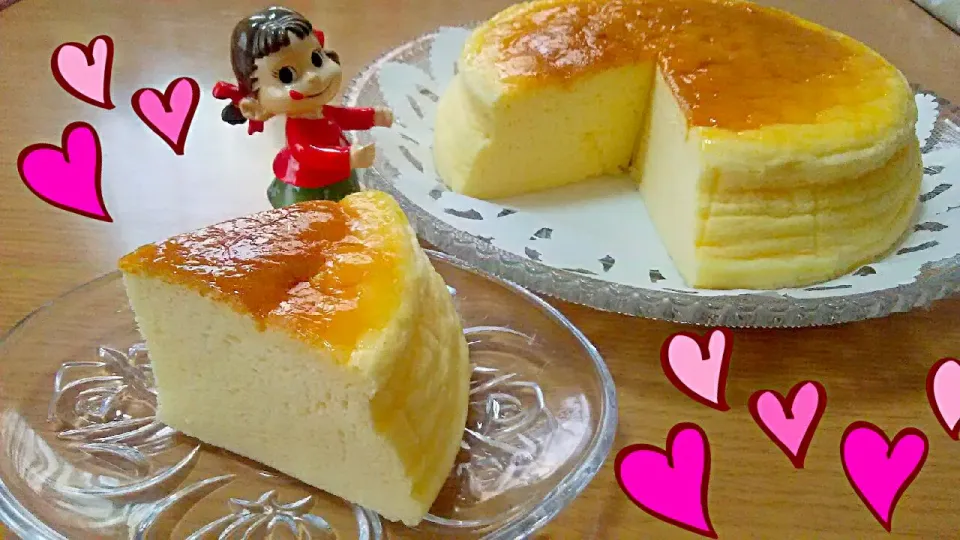 しっとりふわふわ💕スフレチーズケーキ byコトたまさん|ひとみんΨ(*´∀｀)Ψさん