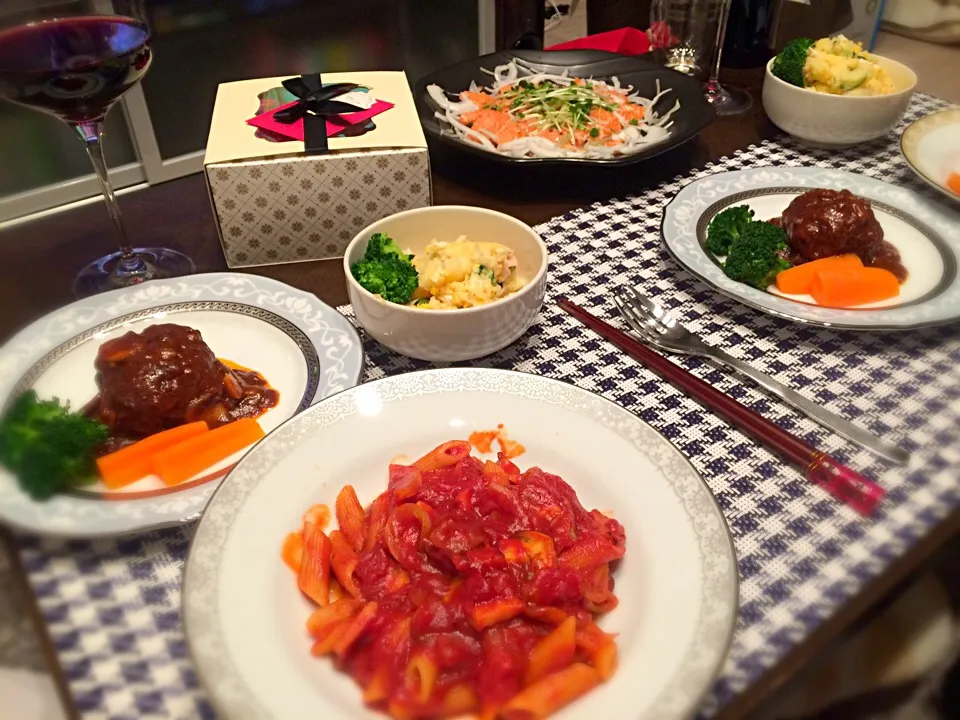 バレンタインディナー🍴🍷|🍎ゆかりんご🍎さん