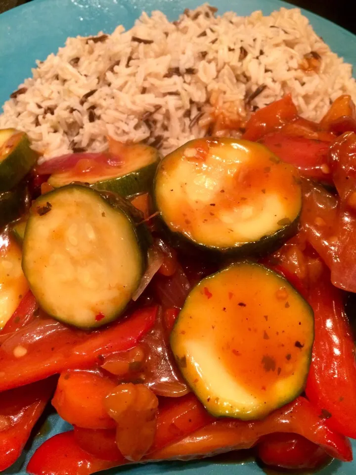 Sweet chilli courgettes & pepper|Nick Hiderさん