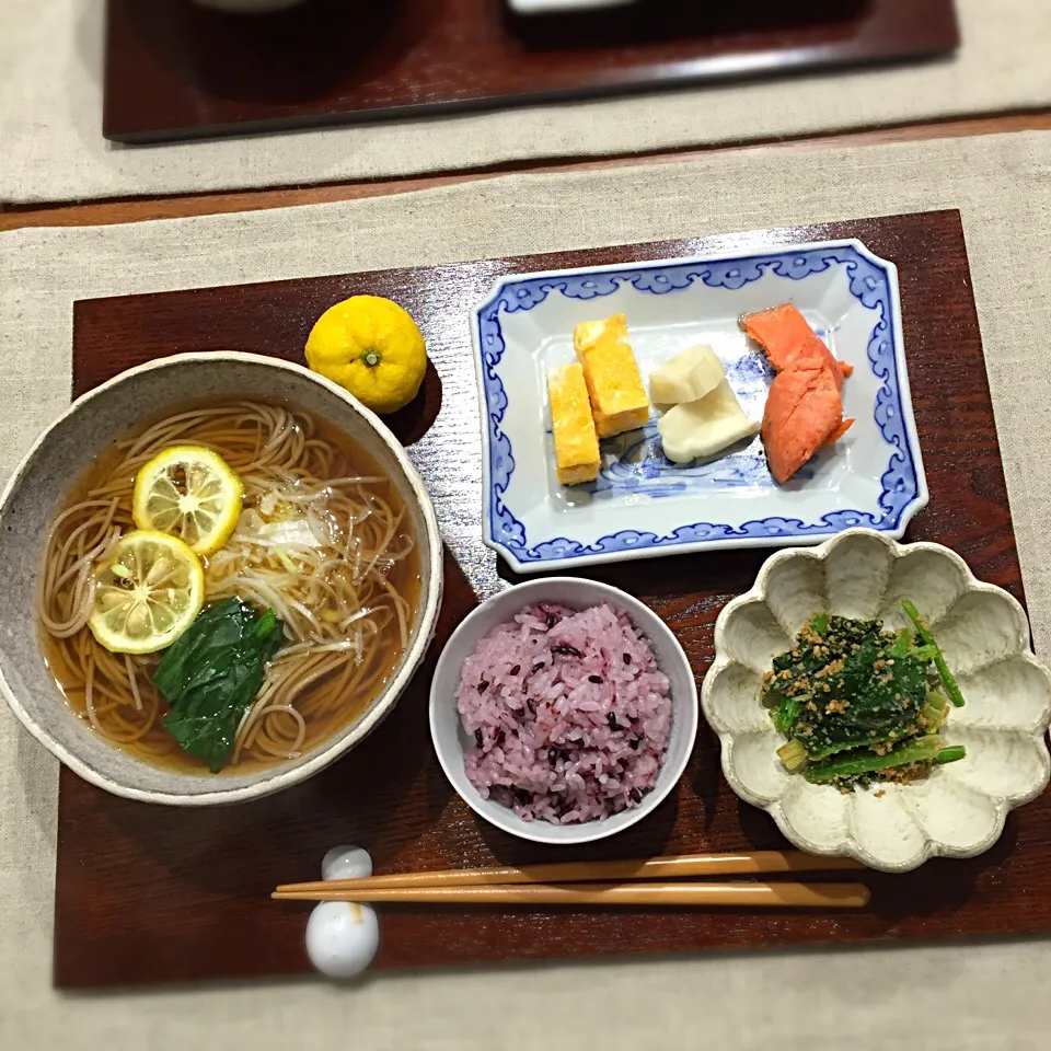 お昼の柚子蕎麦定食|pigronaさん