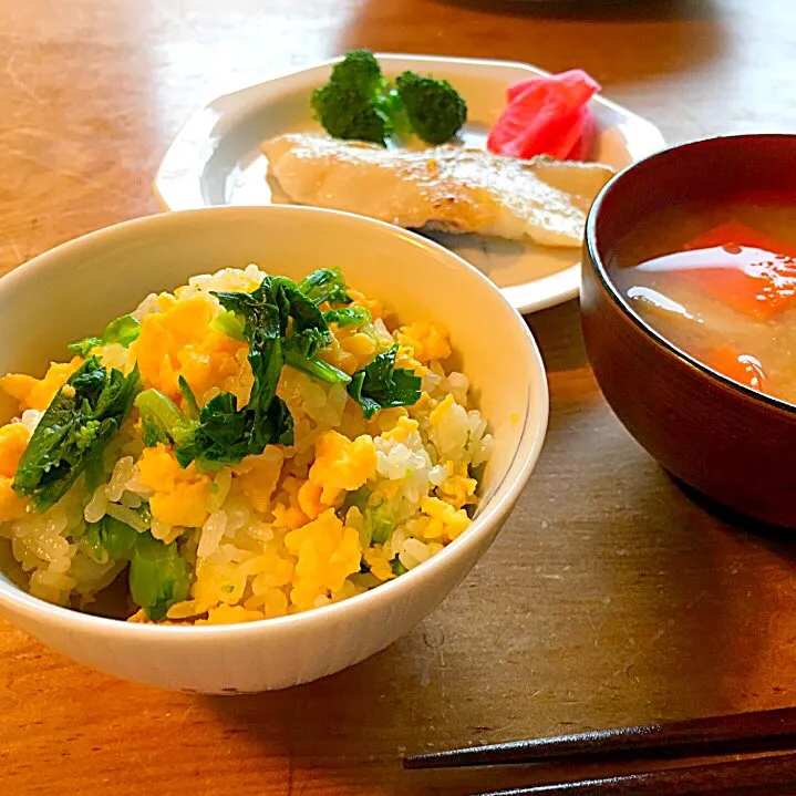 アッチさんの料理 菜の花ごはん|てんてんさん