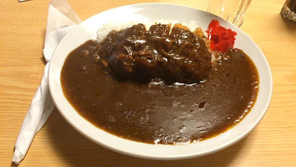 チキンカツカレーを頂きました。|momongatomoさん