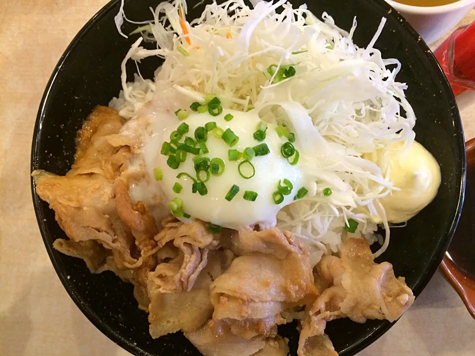 豚肉スタミナ丼ランチ|ばーさんさん