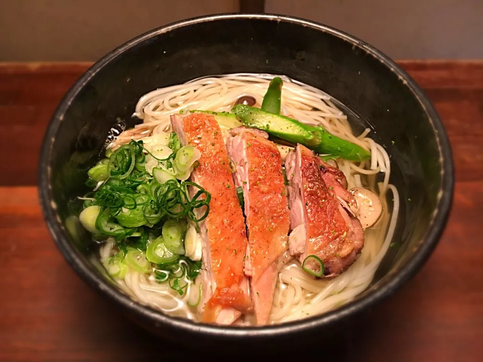 ガーリックチキン温めん2|半田手延べそうめんの店 阿波や壱兆さん