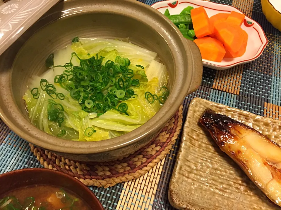 今日の夕飯★昆布茶で白菜と豚バラだけの鍋|sono.kさん