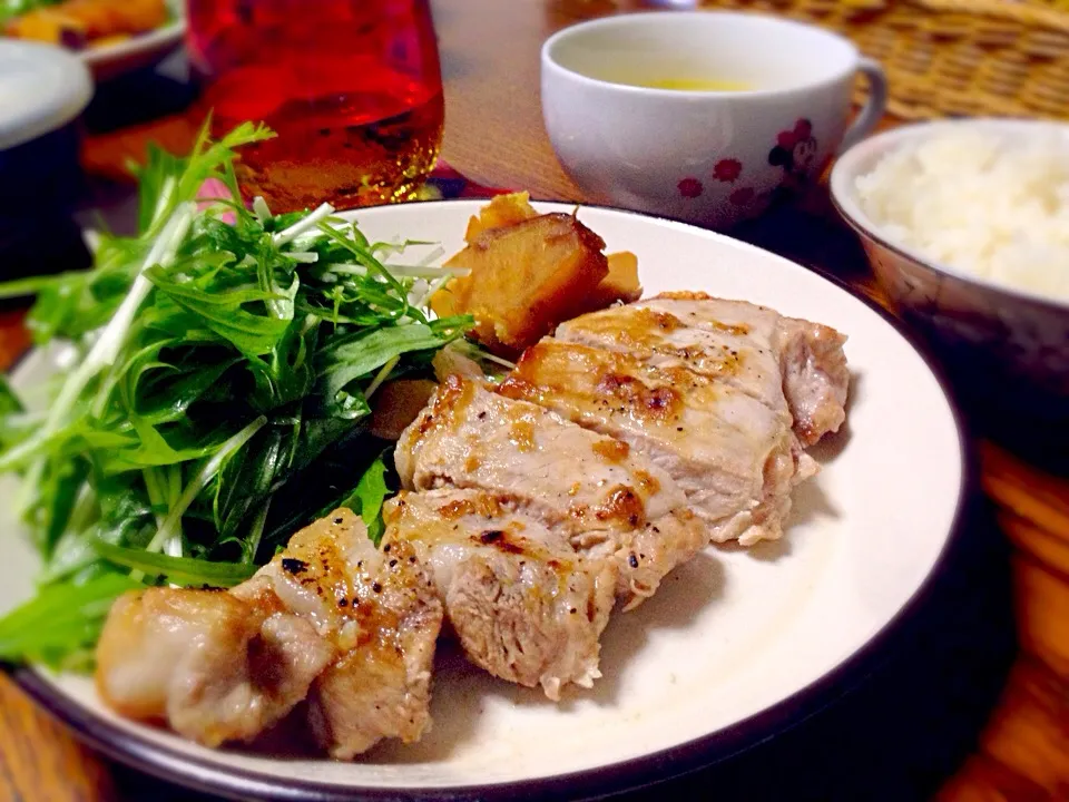 豚ロースのわさび醤油焼き|しまぽんさん