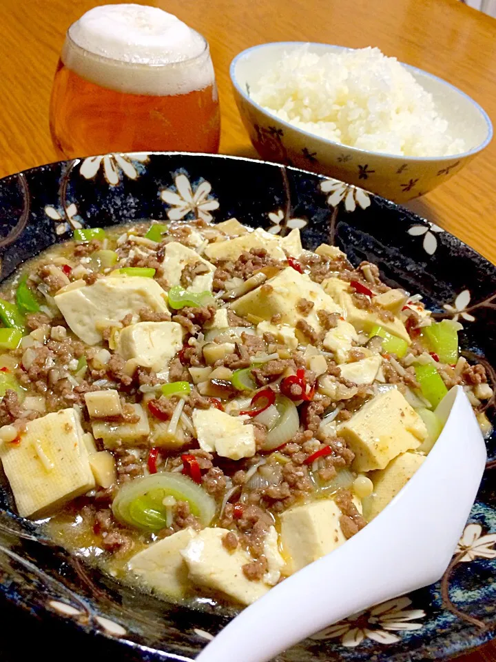 きいこさんの料理 簡単❣️塩マーボー豆腐🌟 味付けは、業務スーパー浅漬けの素のみだよ😁…マジうま〜〜ッ❗️|風流料理人さん