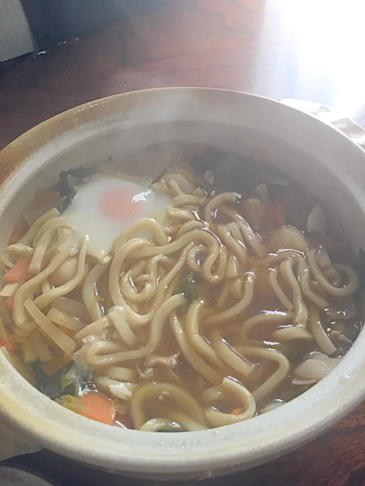 Snapdishの料理写真:鍋焼きうどん|杉原桃子さん