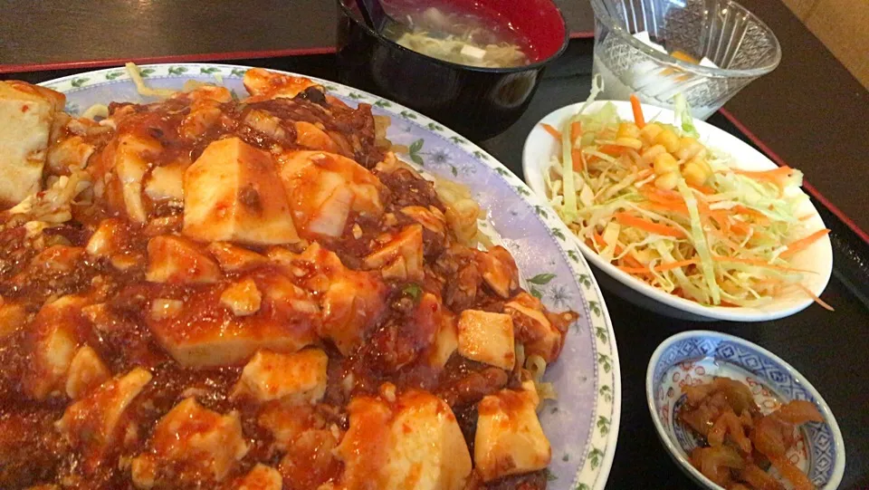 【日替定食】麻婆焼きそばを頂きました。|momongatomoさん