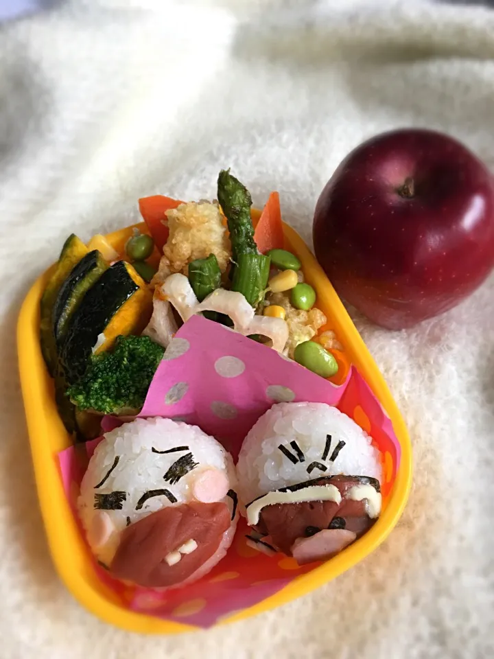 Snapdishの料理写真:ラインスタンプキャラ弁|大島愛子さん