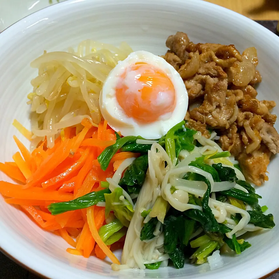 ビビンパ丼|なほこさん