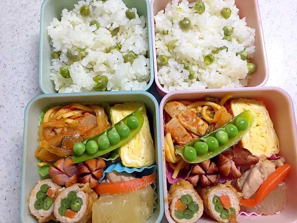 豆ご飯弁当(,,･豆･,,)ﾉ|peachさん