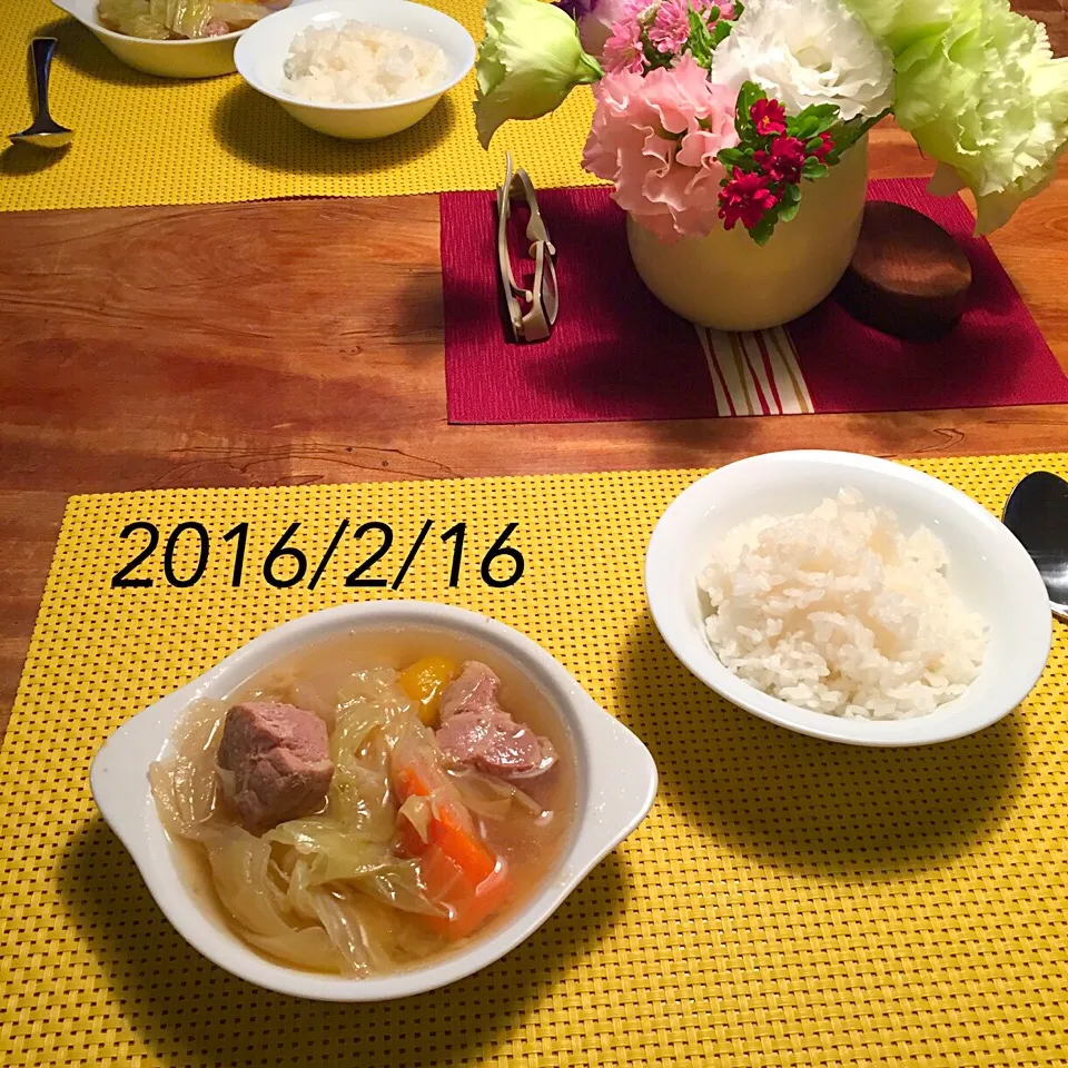 Snapdishの料理写真:朝ごはん 2016・2!・16|ローゼルさん