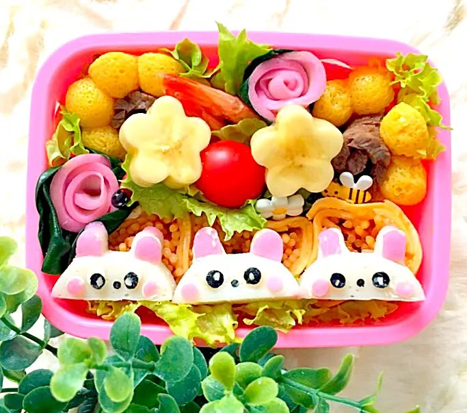 幼稚園のお別れ遠足のお弁当🐰|富士子🍒🐰🍓さん