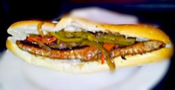 sausage and peppers sandwich|jack whitcraftさん