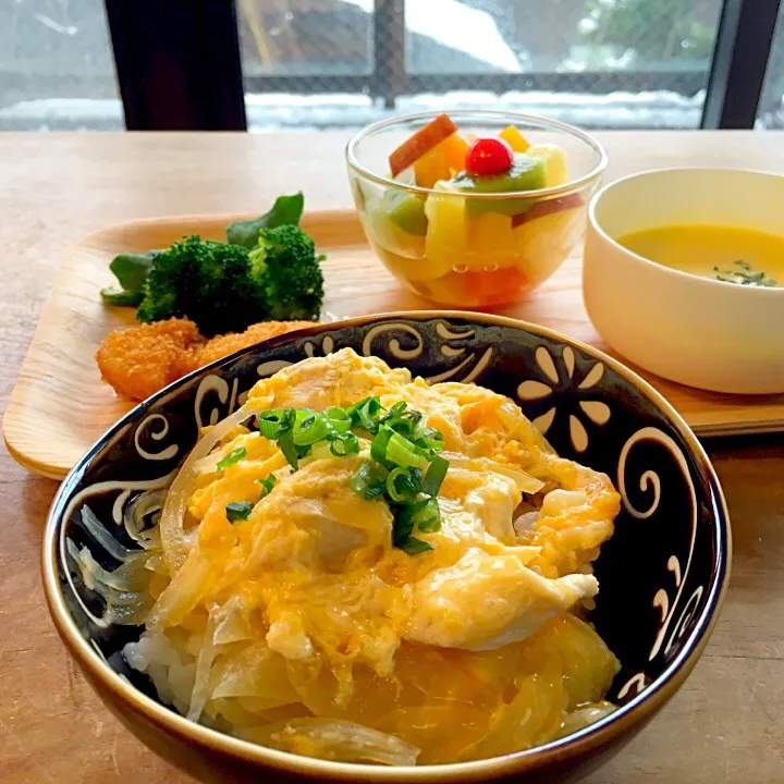 親子丼ランチ😋|てんてんさん