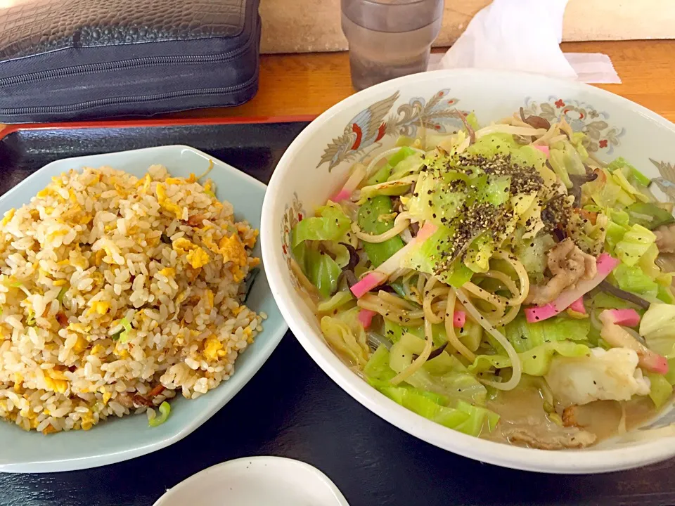 チャンポンと焼飯のセット|Masahiko Satohさん