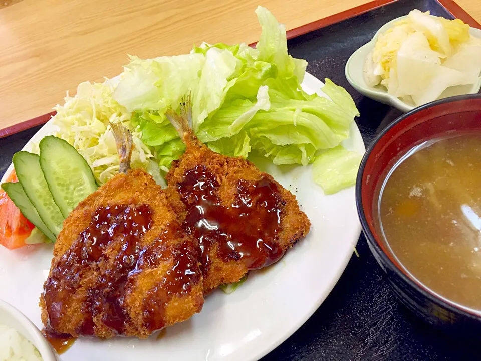 アジフライ定食|あぼちさん