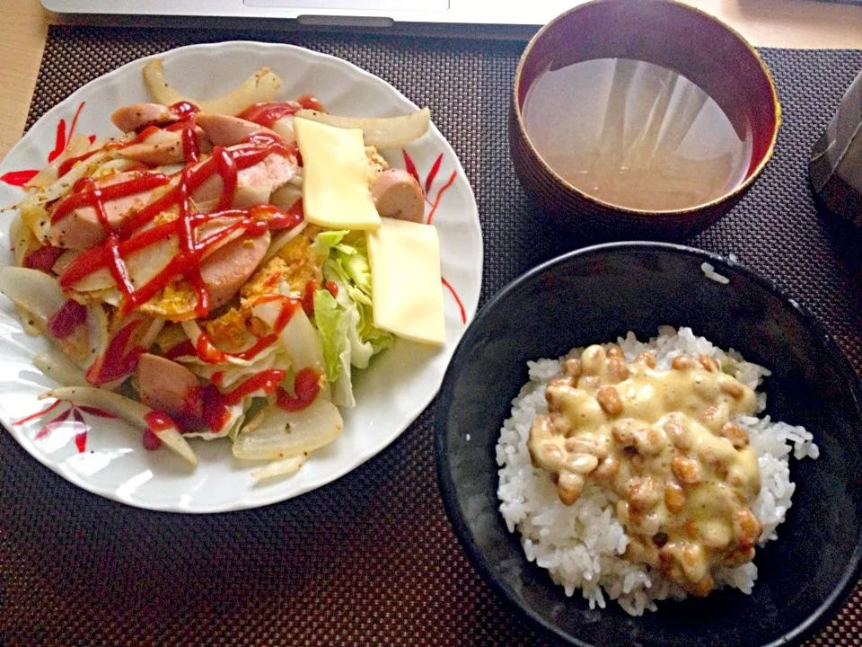 2月17日朝食兼昼食|ばぁさんさん