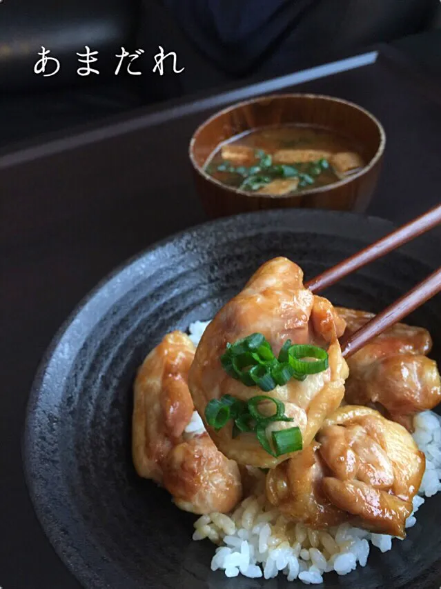 お昼ご飯😀とり肉のあまだれ丼！！|♡🍴Ⓜ︎Å®ℹ︎mama🍴♡さん