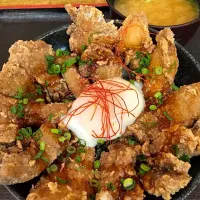 Snapdishの料理写真:温玉マグロ竜田丼