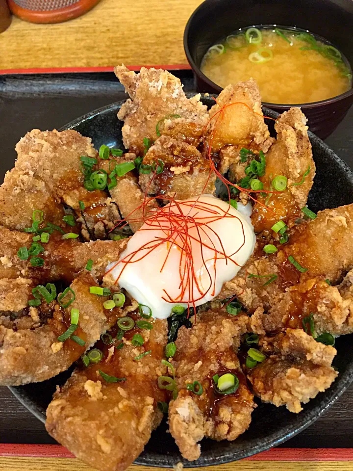 Snapdishの料理写真:温玉マグロ竜田丼|T. Wonderさん