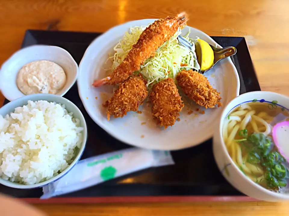 エビ カキフライ定食|※Akiさん