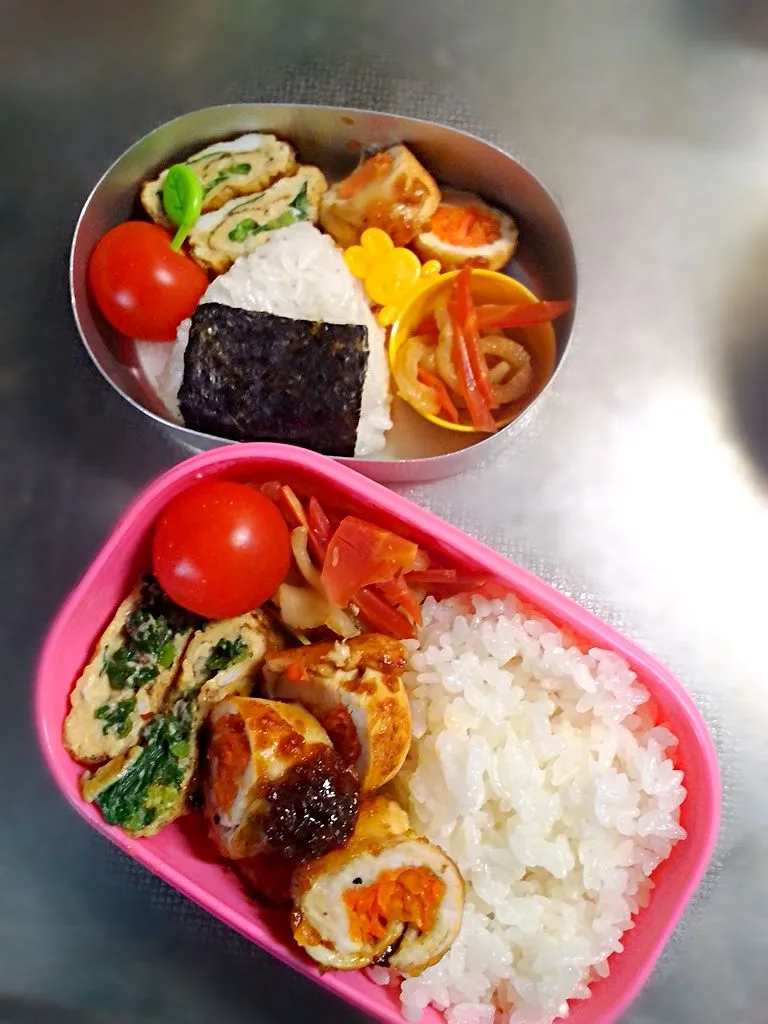 女子高生と幼稚園児のお弁当|せおりつさん