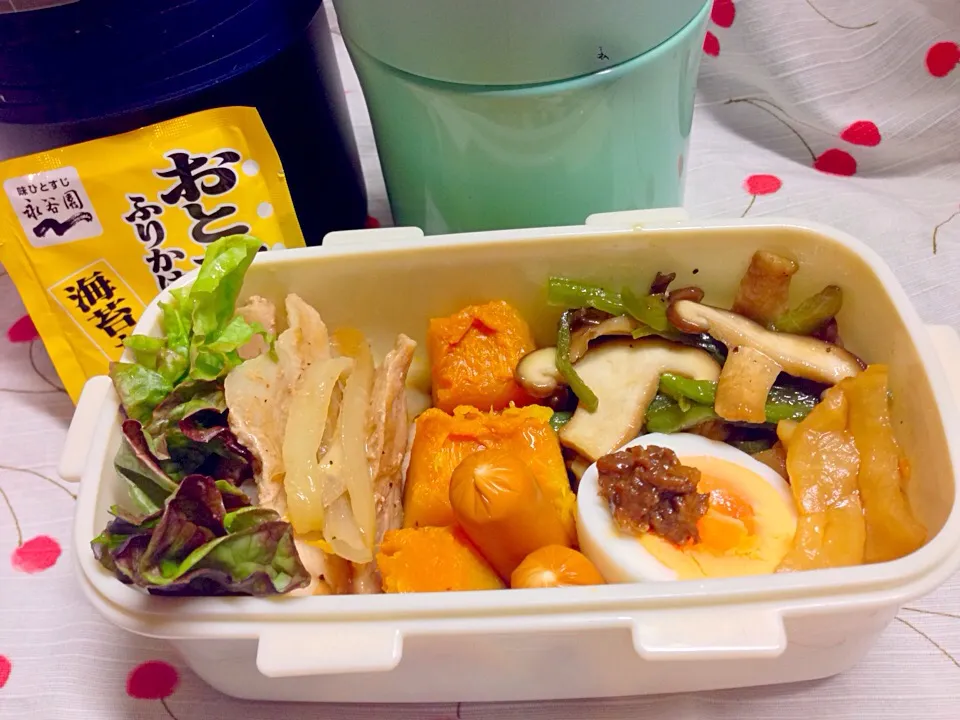 黒酢豚トロと🍄ピーマン弁当(OvO)|伊佐治親（イサ）さん