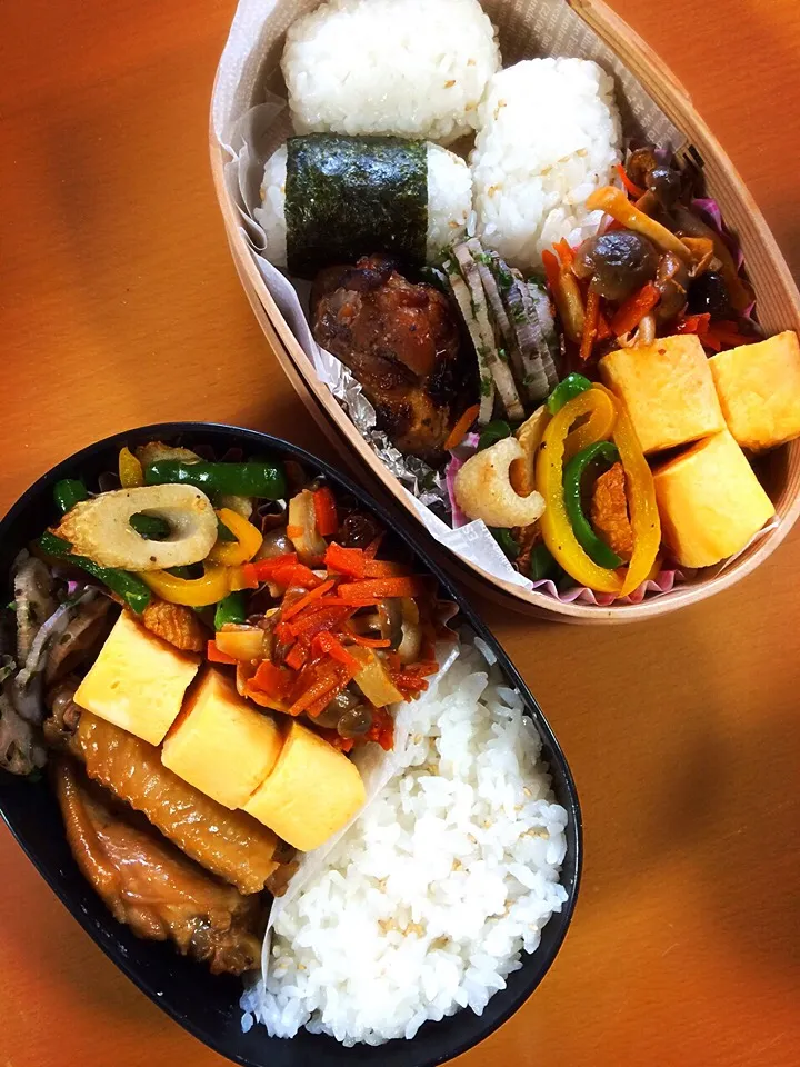 今日のお弁当♥︎二人分|ゆかさん