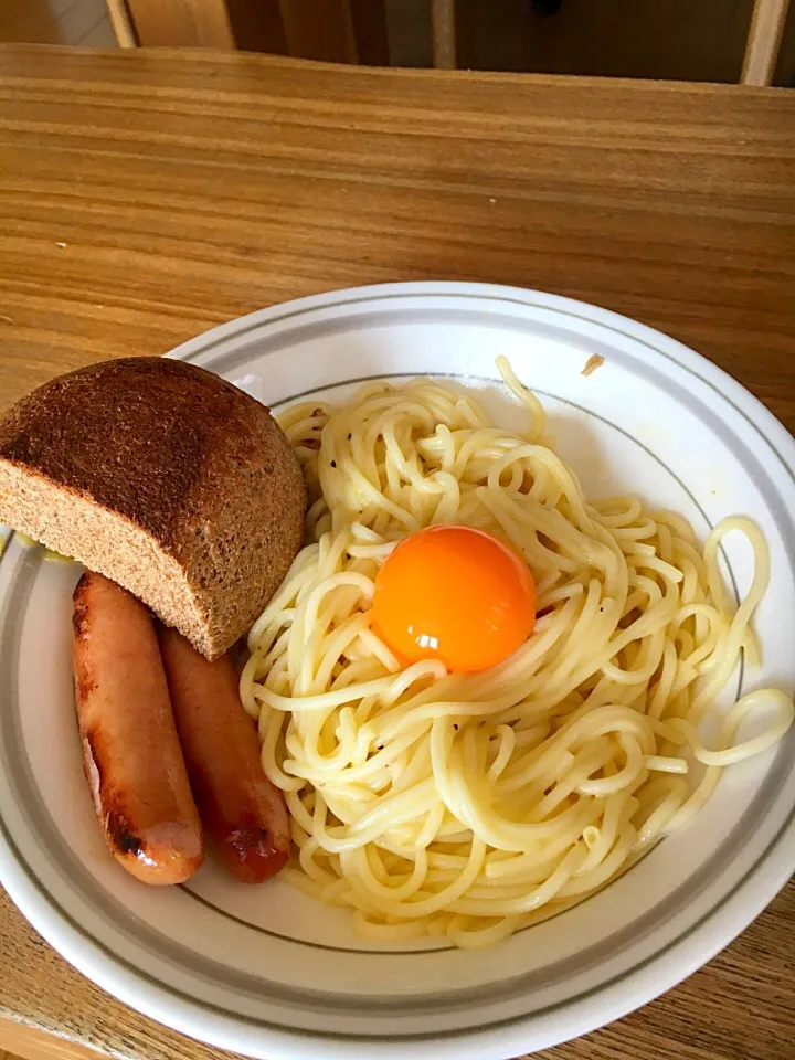 Snapdishの料理写真:糖質0g麺カルボナーラ|たまさん