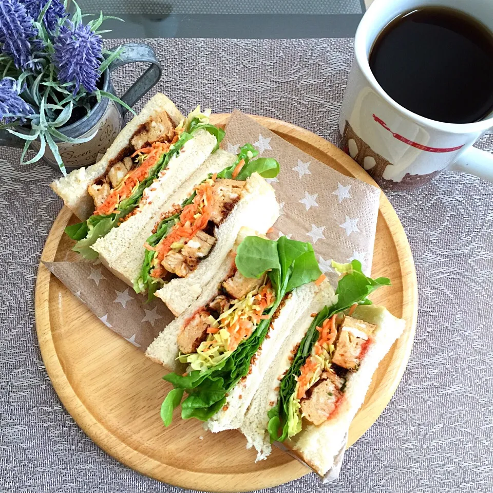 卵焼き&コールスロー❤︎ふんわりサンドイッチ（クリームチーズチーズ入り）|Makinsさん