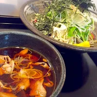 Snapdishの料理写真:ラムガッつけ蕎麦|すぎやまさん