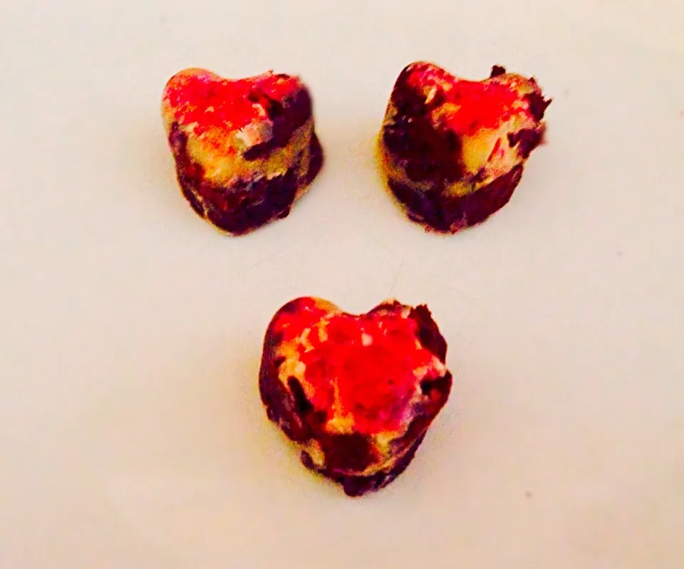 Homemade chocolate love hearts|esculentus foodさん