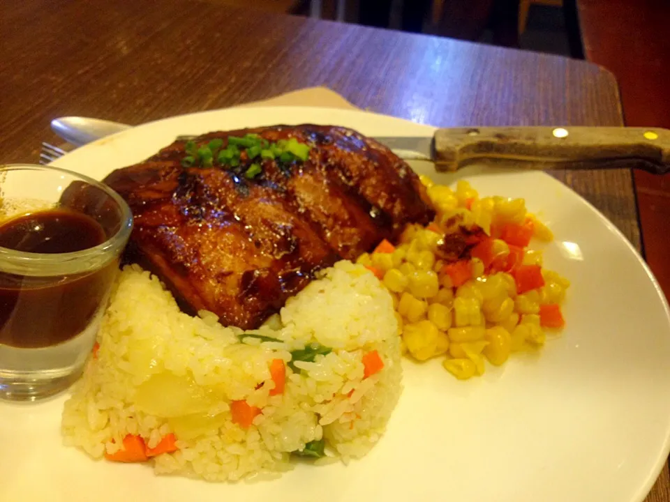 Babyback ribs with garden grains and sauted veggies..🍴😊|Jo Aquinoさん