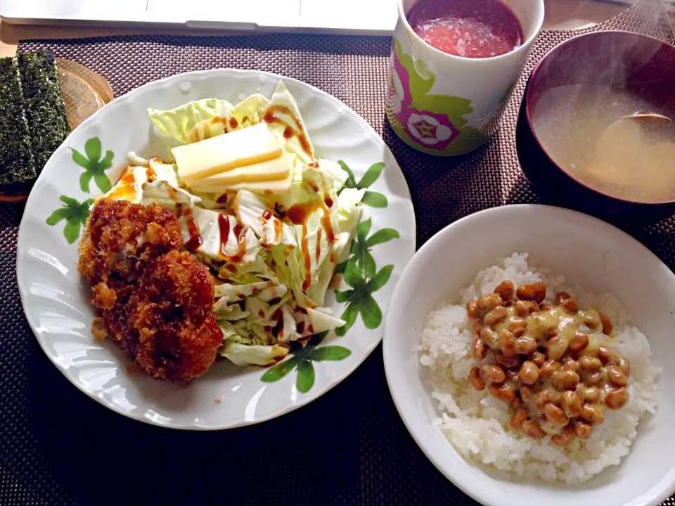 2月19日朝食兼昼食|ばぁさんさん