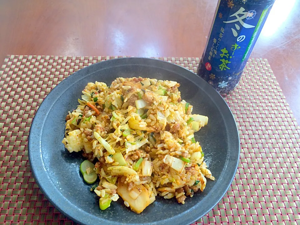 Pork&natto kimchi fried rice🐽豚肉ｷﾑﾁ納豆ﾁｬｰﾊﾝ|🌈Ami🍻さん