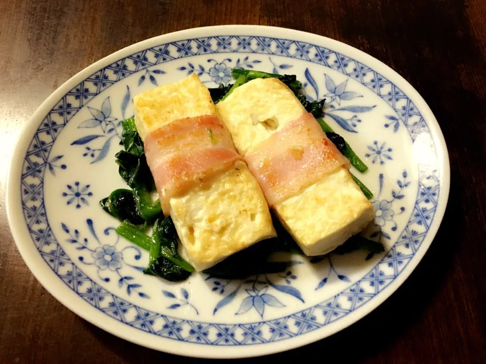 お豆腐のベーコン巻き|あいめろさん