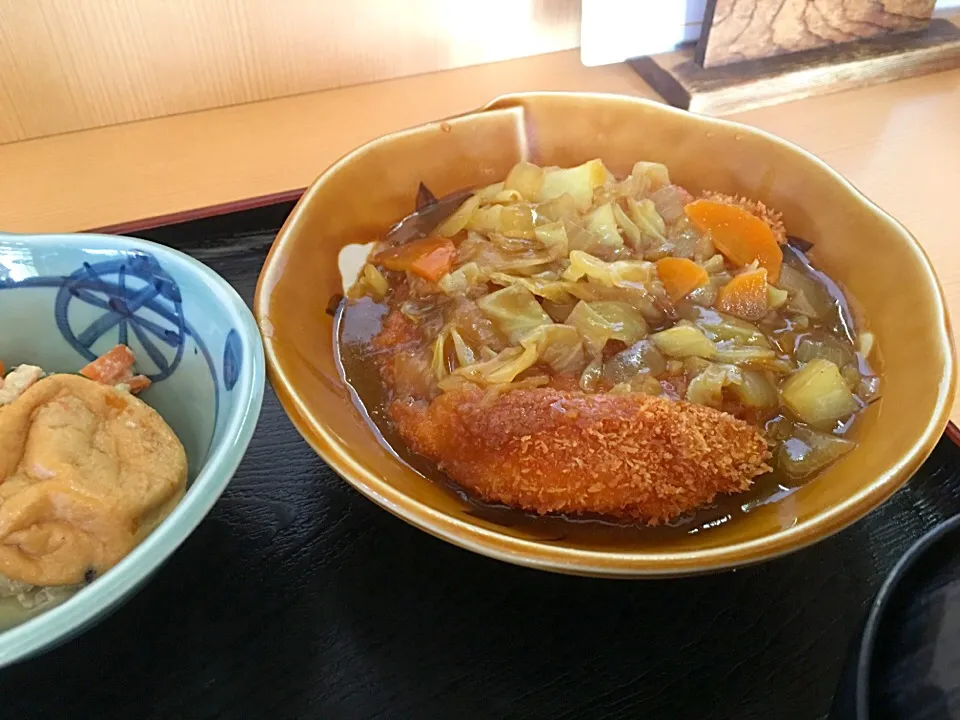 本日のランチ
チキンかつのカレーソース|Agaricusさん