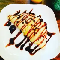 Snapdishの料理写真:Chocolate Banana Crepe 😋|honey🍟🍕🍔🍦🍪🍫🍰さん