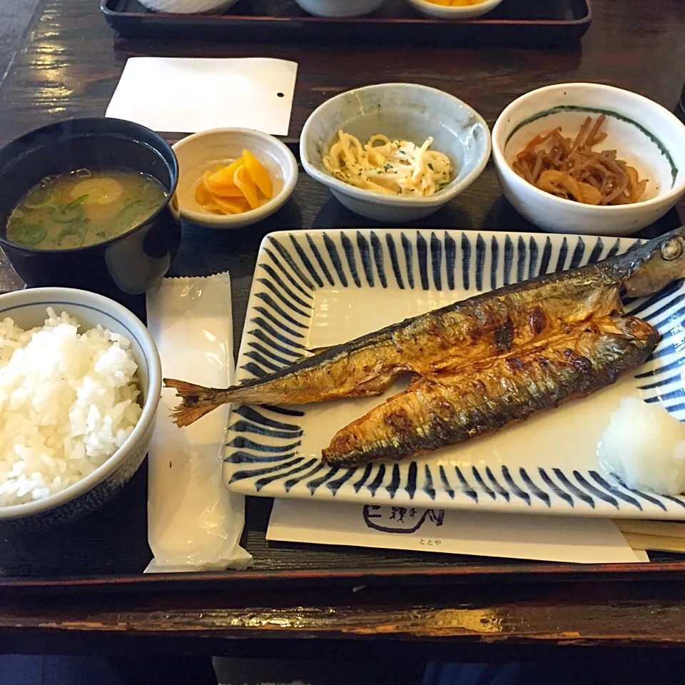 サンマの灰干し定食*\(^o^)/*|すかラインさん