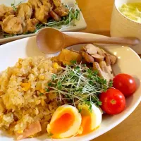 自家製チャーシューとチャーハン|はっしーさん