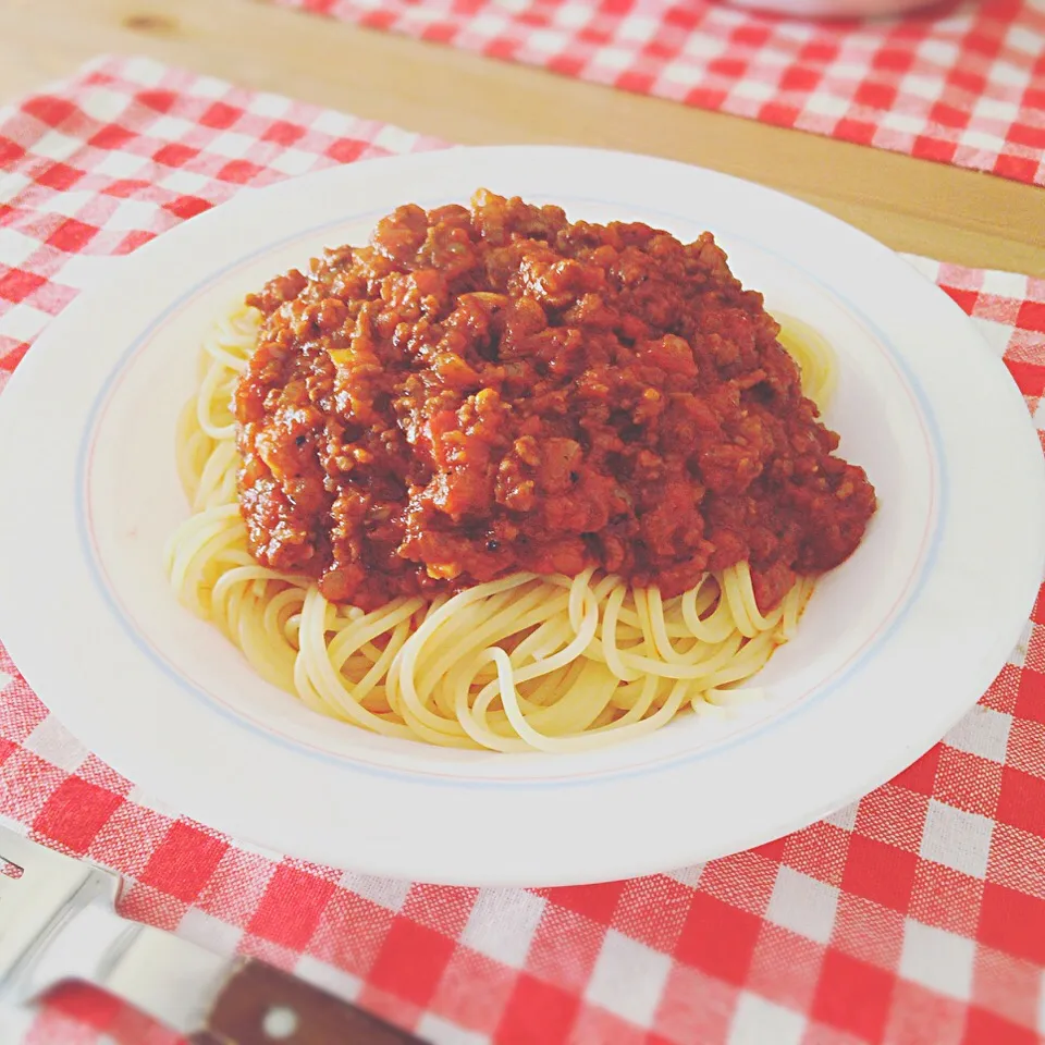 ミートソースパスタ|かなえさん