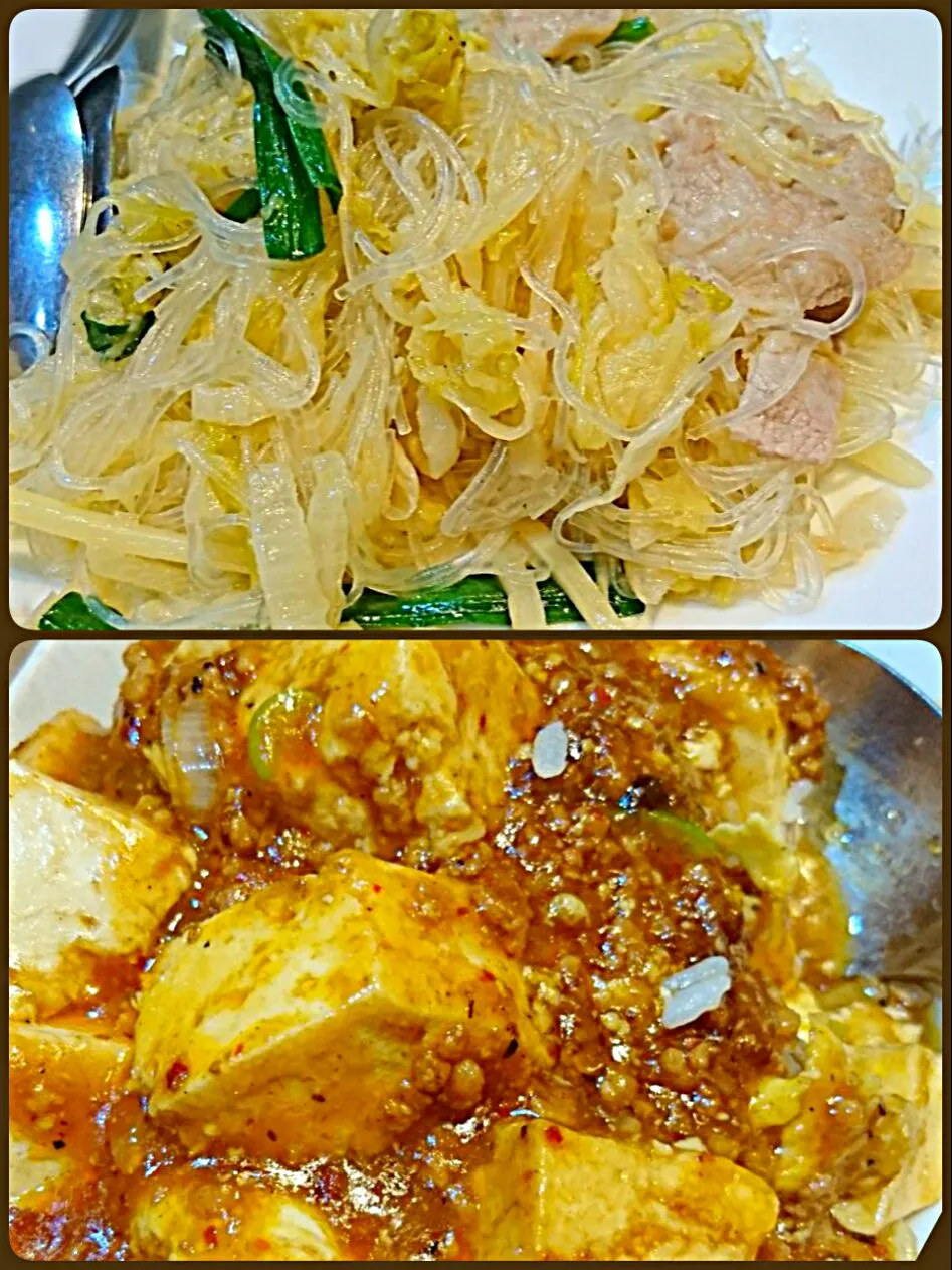 Snapdishの料理写真:02/18  酸菜と麻婆飯
 酸菜うまうまです！|津田 健次 Kenji Tsudaさん