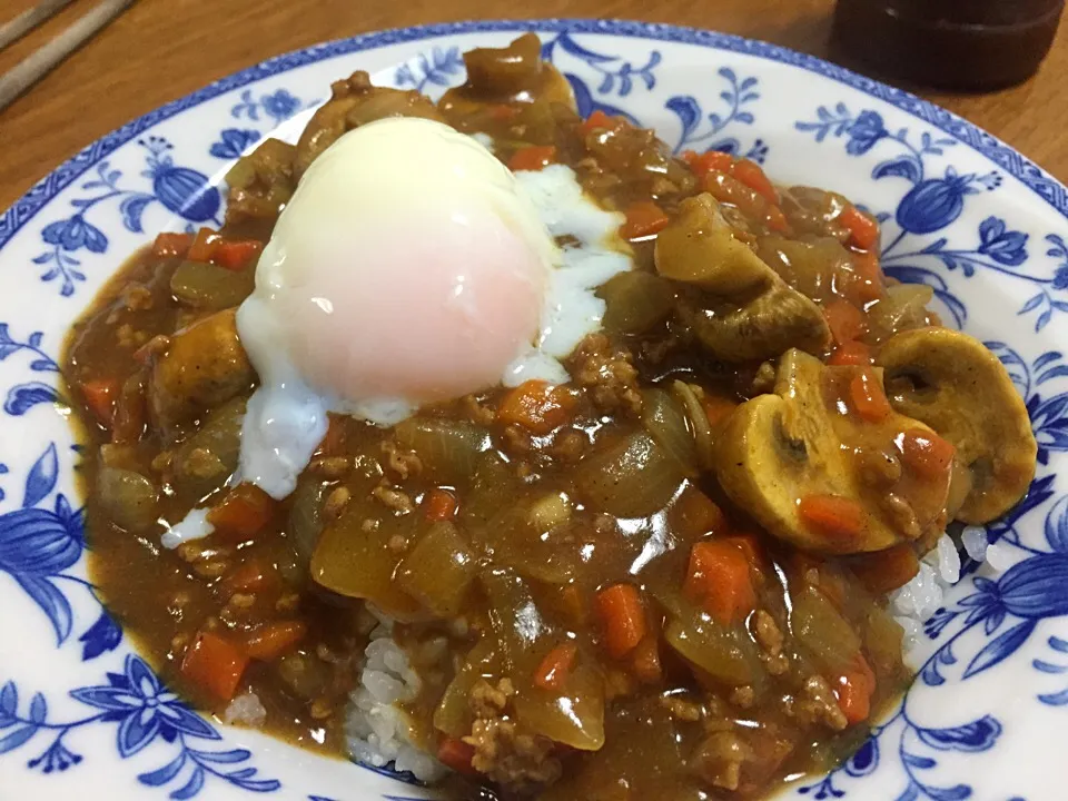 温玉キーマカレー  マッシュルームごろごろ入り|さんだーさん